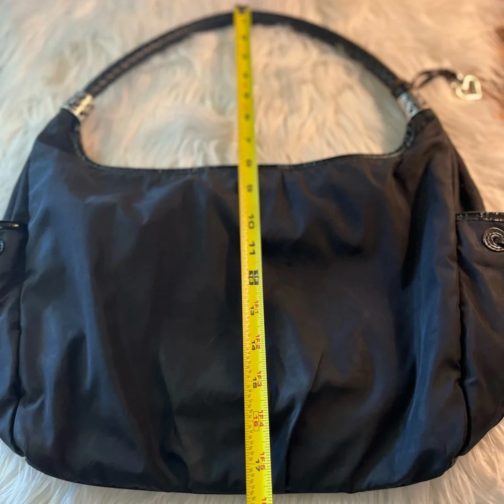 Brighton animal print hobo shoulder bag purse
